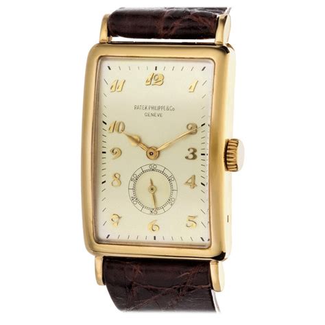 patek philippe vintage rectangular face watch